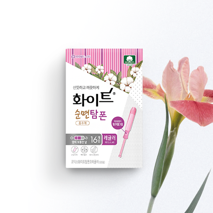 100% 천연순면 흡수체로 더욱 안심!